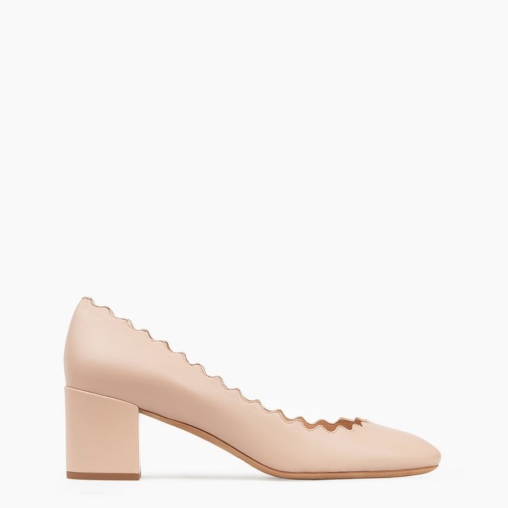 Chloe Lauren heels in Napa sheepskin